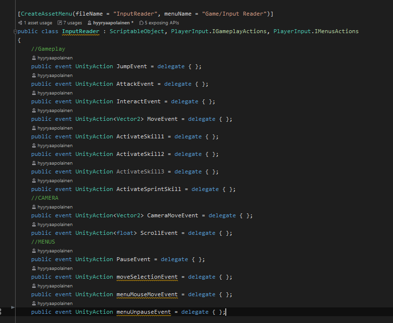 Input Events
